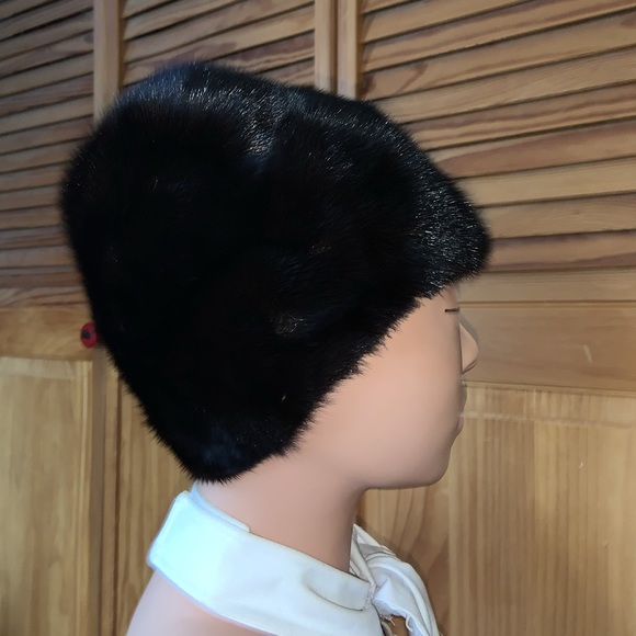 Vincent and Bill, gorgeous mink hat, custom-made in New York one size fits most - Picture 5 of 8
